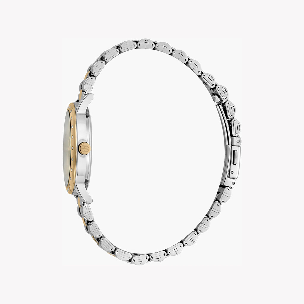 ESPRIT Women's Watch with Silver Stainless Steel Case and Silver & Gold Stainless Steel Band