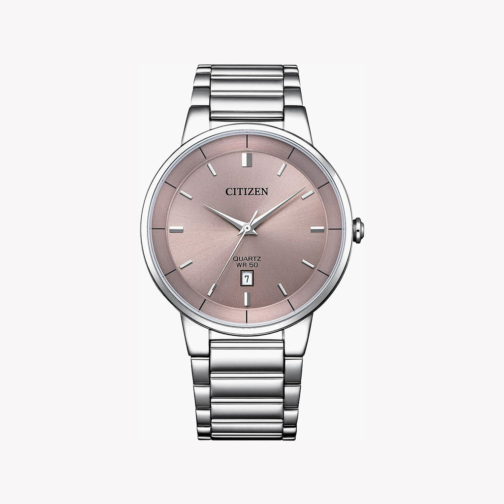 CITIZEN BI5120-51Z - MODERN ELEGANCE: STAINLESS STEEL MEN'S TIMEPIECE WITH DATE FUNCTION