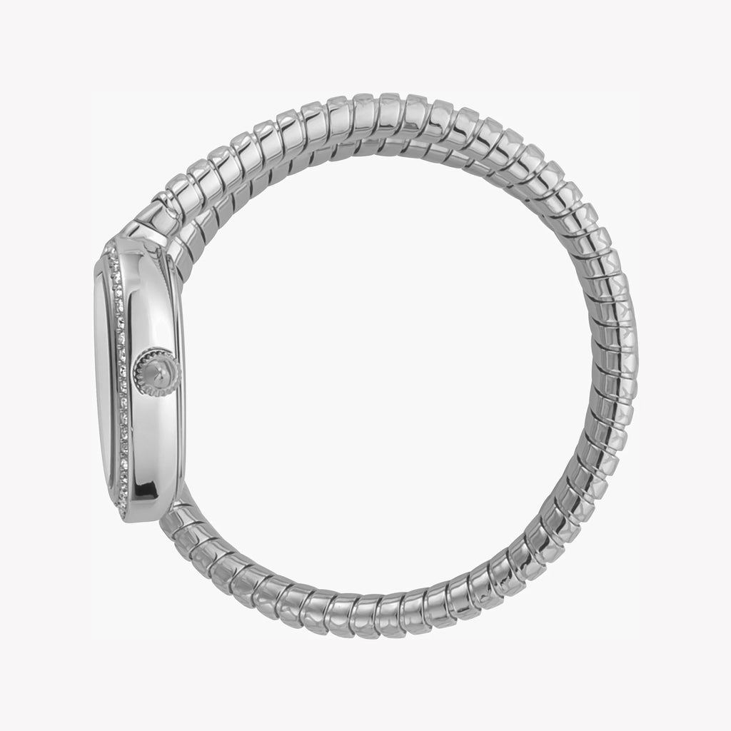 JUST CAVALLI Women's Watch with Silver Stainless Steel Case and Silver Stainless Steel Band