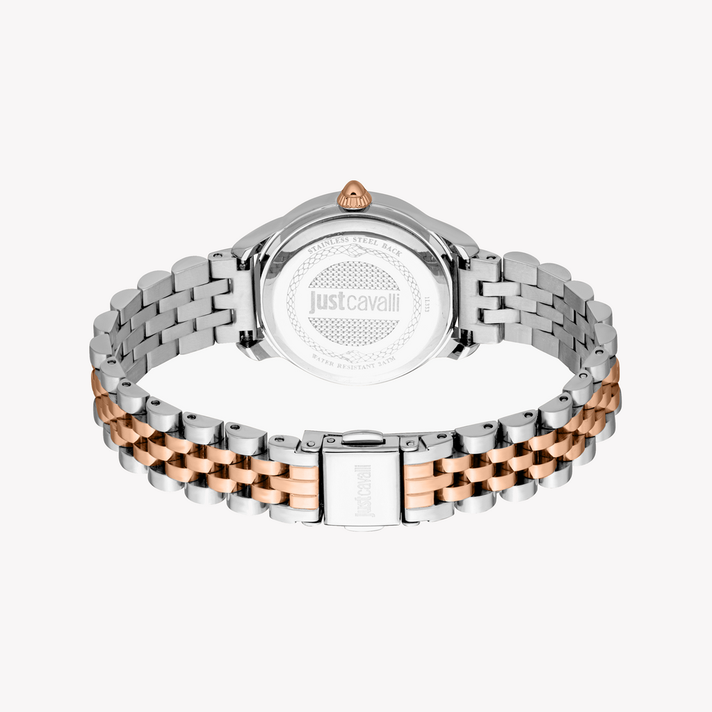 JUST CAVALLI JC1L333M0065 - BOLD ELEGANCE TWO-TONE WOMEN'S WATCH WITH STYLISH STAINLESS STEEL BAND