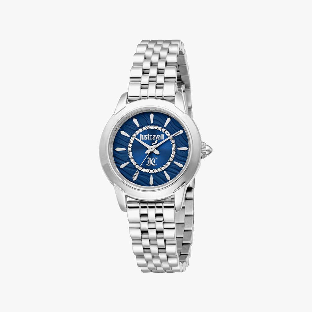 JUST CAVALLI JC1L333M0015 - BOLD ELEGANCE WOMEN'S WATCH WITH STUNNING DARK BLUE DIAL