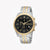 ESPRIT ELEGANCE ES-3000 - TIMELESS MEN'S WATCH with Silver & Gold Stainless Steel Band and Black Dial
