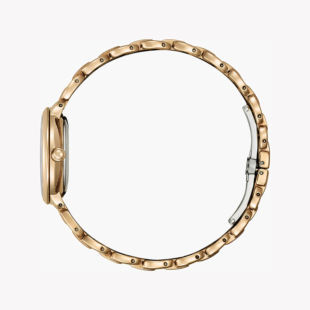 CITIZEN EM0929-81Y RADIANT CHARM - ELEGANT GOLD WOMEN'S WATCH WITH POWER RESERVE INDICATION