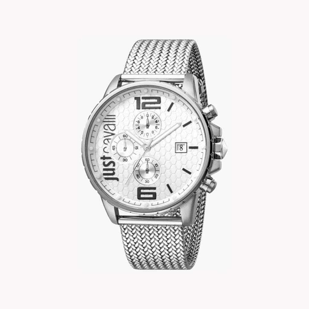 JUST CAVALLI JC1G063M0055 MEN'S ELEGANT STAINLESS STEEL WATCH - TIMELESS SOPHISTICATION