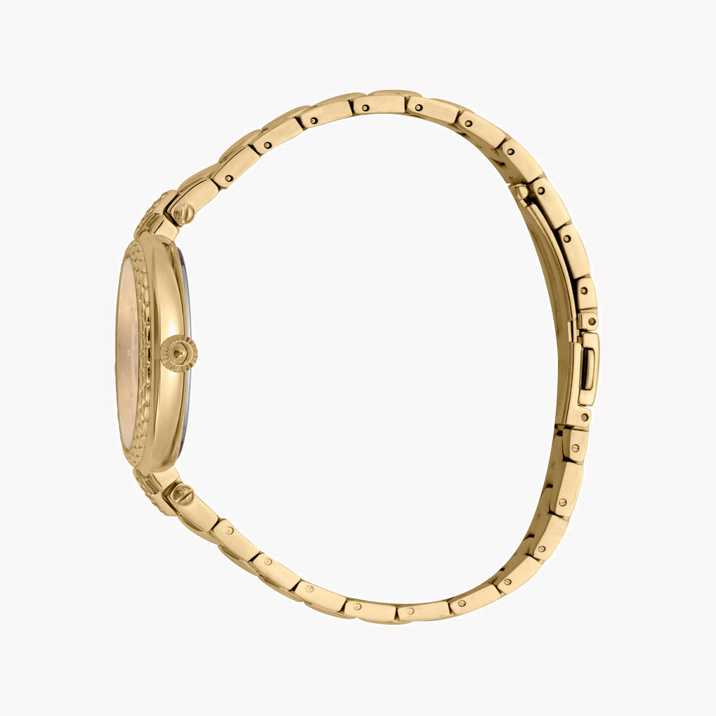 JUST CAVALLI Women's Watch with Gold Stainless Steel Case and Gold Stainless Steel Band