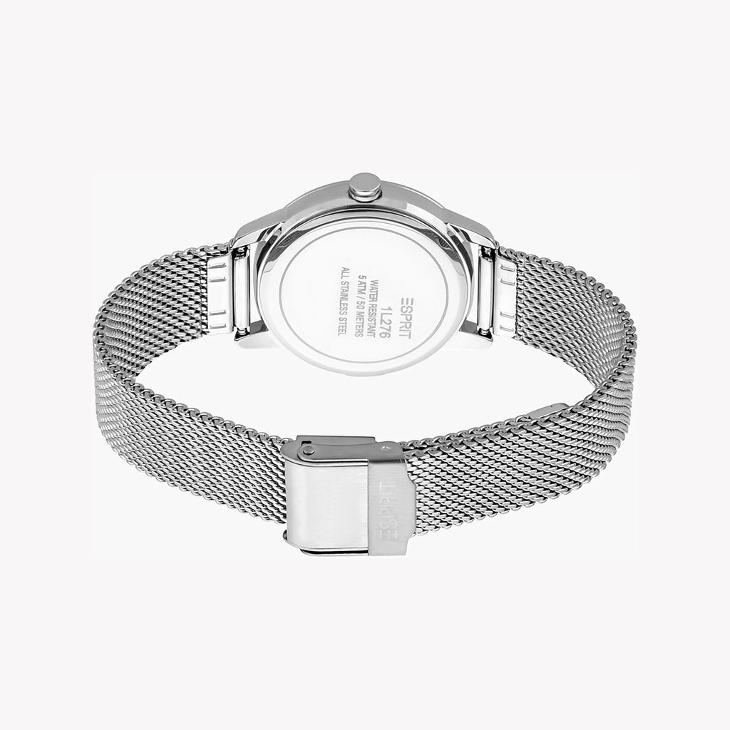 ESPRIT Women's Watch with Silver Stainless Steel Case and Silver Stainless Steel Band