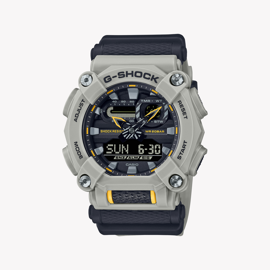 CASIO G-SHOCK GA-900HC-5ADR ADVENTURE READY - STYLISH SPORTS WATCH WITH SILVER CASE & BLACK BAND