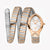 JUST CAVALLI Women's Watch with Rose Gold Stainless Steel Case and Silver & Rose Gold Stainless Steel Band