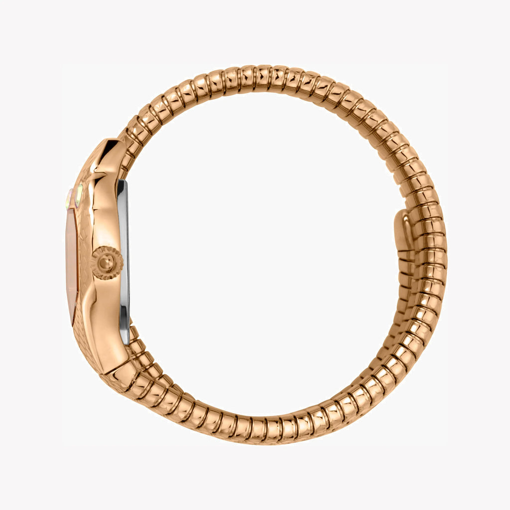 JUST CAVALLI Women's Watch with Rose Gold Stainless Steel Case and Rose Gold Stainless Steel Band