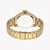 ESPRIT MEN'S STAINLESS STEEL TIMEPIECE - ELEGANT GOLD BAND & BLACK DIAL CLASSIC