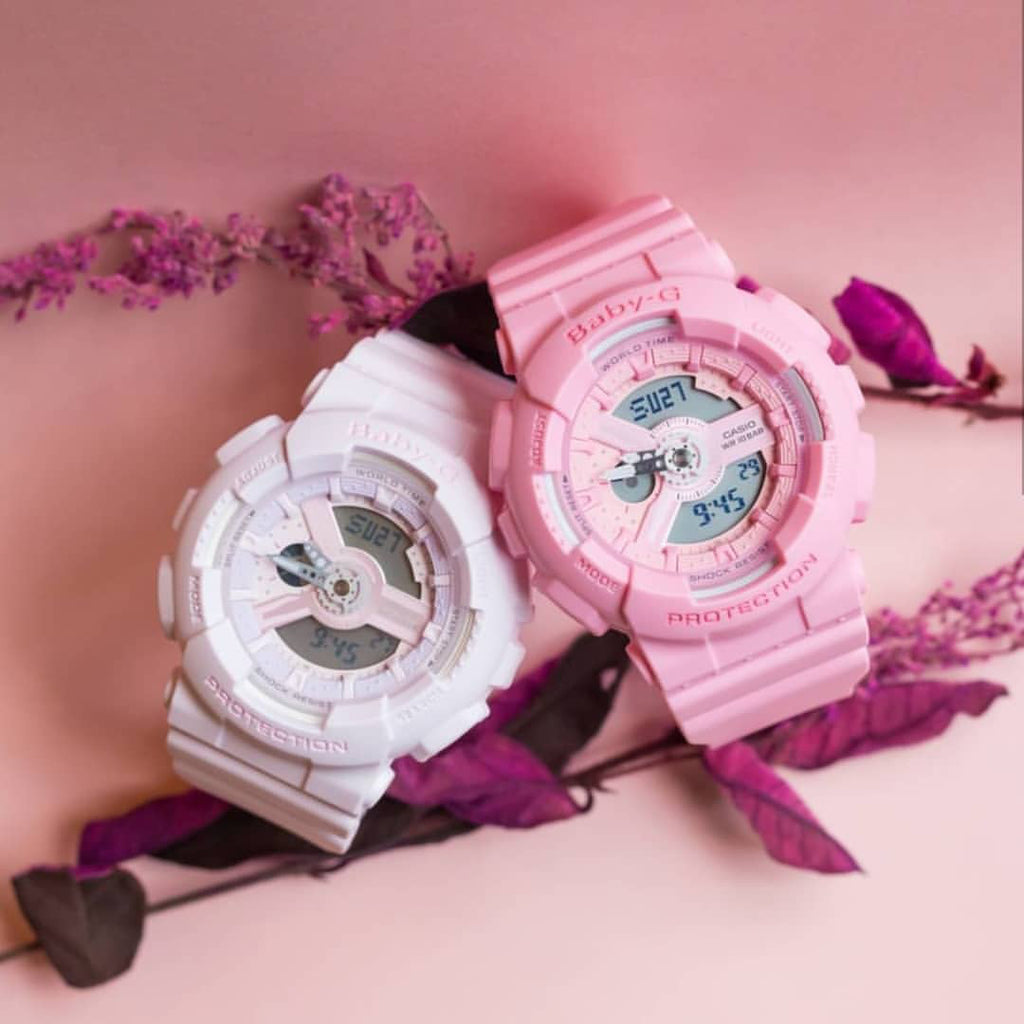 BA-110-4A1DR BABY-G - PINK ADVENTURE TIMEPIECE - SPORTY & CHIC WOMEN'S WATCH