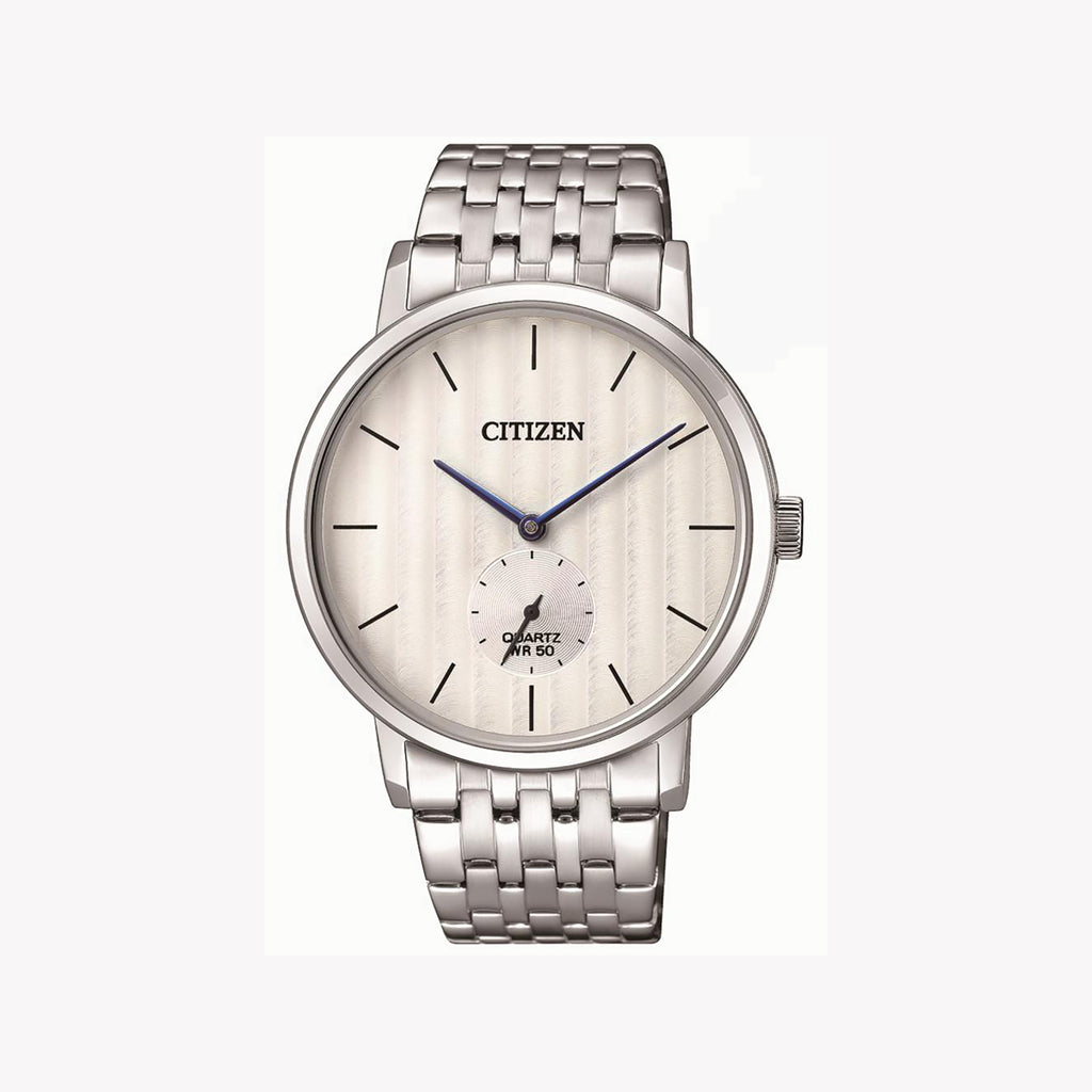 CITIZEN BE9170-56A DYNAMIC ELEGANCE - MENS STAINLESS STEEL TIMEPIECE WITH BEIGE DIAL
