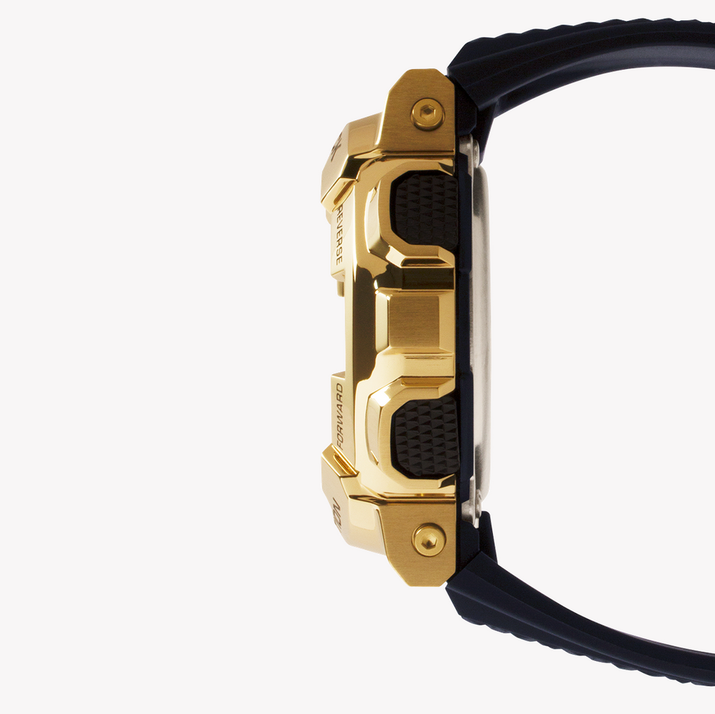 CASIO G-SHOCK GM-110G-1A9DR - BOLD GOLD ADVENTURER Men's Watch with Black Resin Band