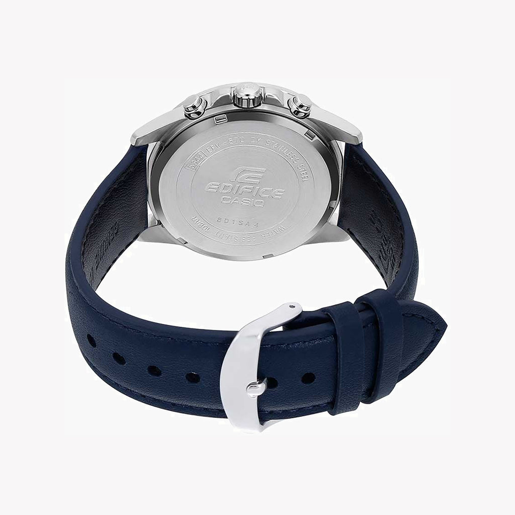 CASIO EDIFICE EFV-570L-2BVUDF - SPORTY ELEGANCE UNLEASHED Men's Watch with Sleek Black Case and Vibrant Blue Dial