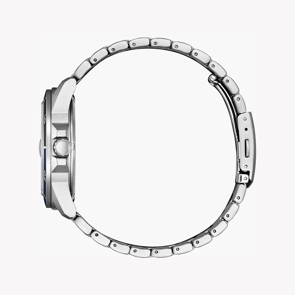 CITIZEN AW1810-85L - ELEGANT BLUE DIAL MEN'S ECO-DRIVE STAINLESS STEEL WATCH