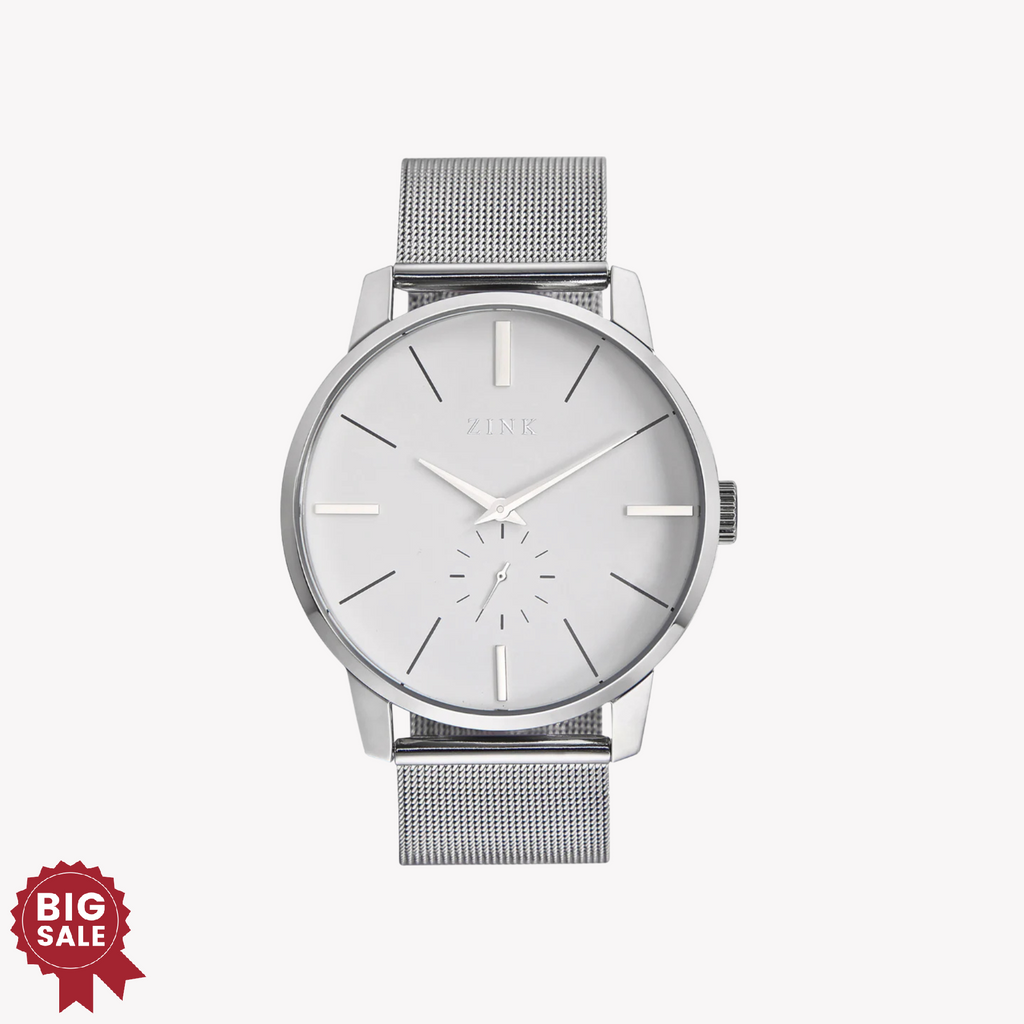 ZINK Men's Stainless Steel Analog Watch - Silver | ZK126G5MS-16