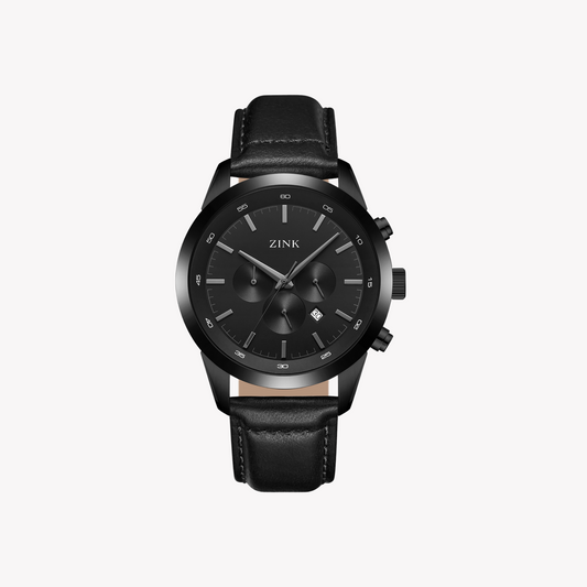 ZINK Men's Black Stainless Steel Chronograph Watch | ZK134G2LS-226