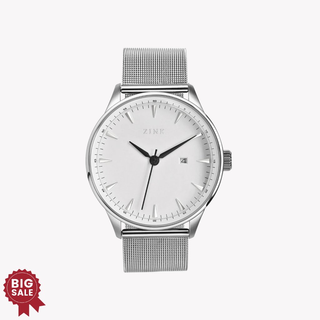 ZINK Men's Silver Stainless Steel Analog Watch | ZK127G1MS-16