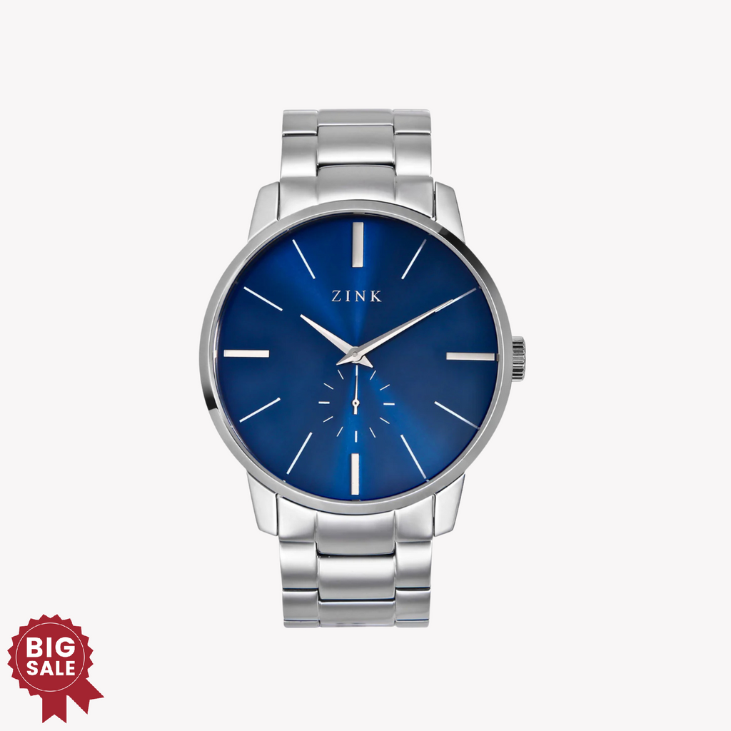 ZINK Men's Stainless Steel Blue Dial Watch | ZK126G5SS-46