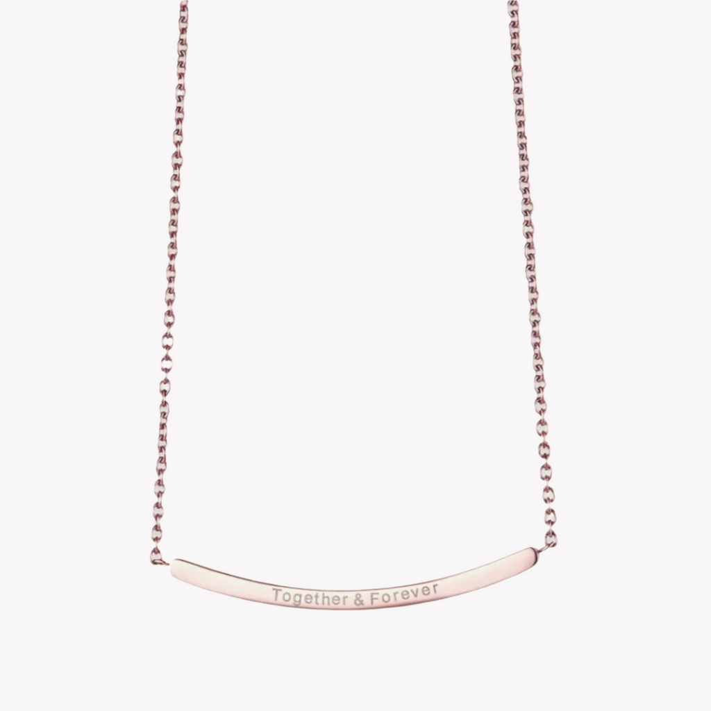 ZINK Women's Rose Gold Stainless Steel Necklace | ZFNL001RG