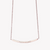 ZINK Women's Rose Gold Stainless Steel Necklace | ZFNL001RG