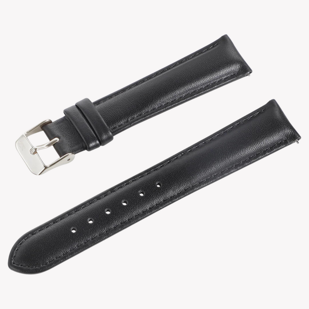 ZINK Women's Black Leather Watch Band | ZLB007BS