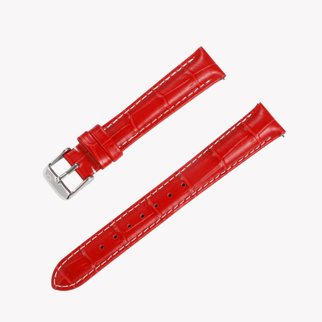 ZINK Women's Leather Watch Band - Red | ZLB006RS