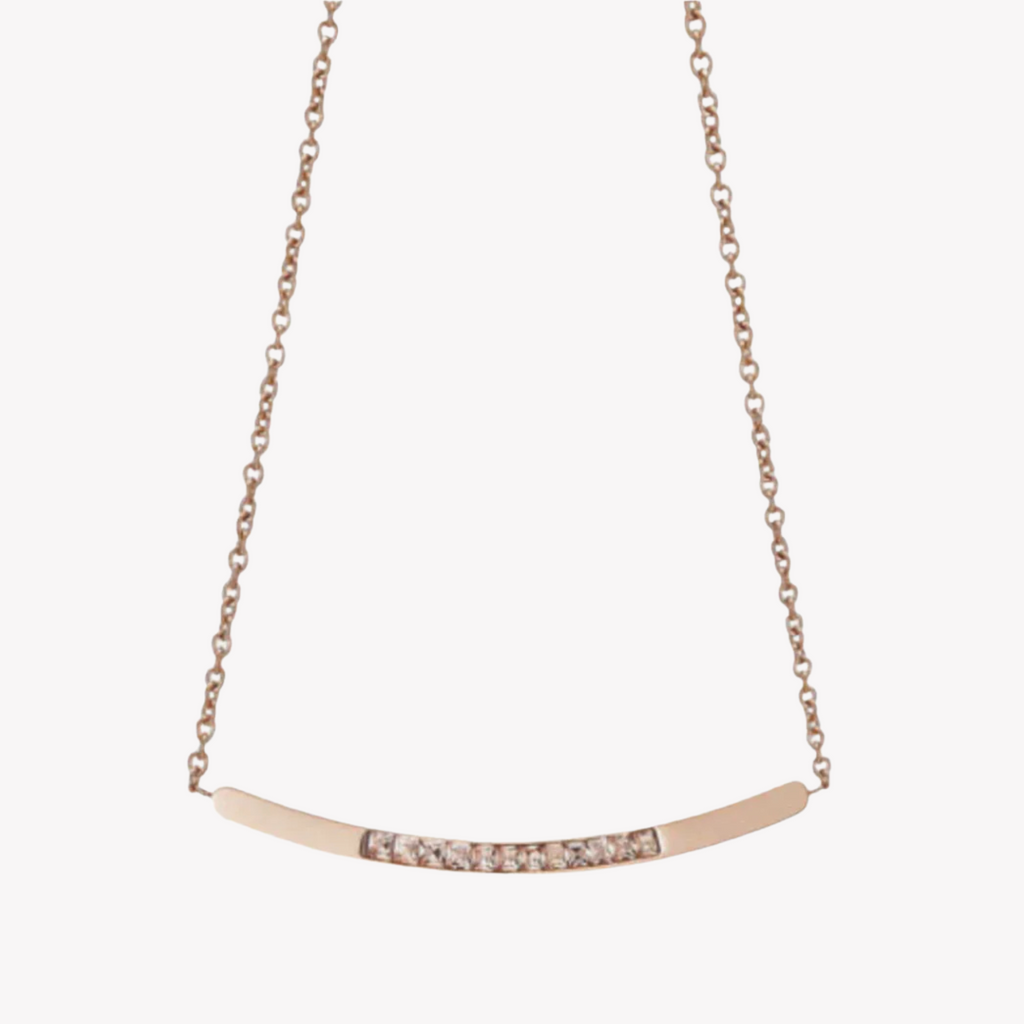 ZINK Women's Rose Gold Stainless Steel Necklace | ZFNL001RGS