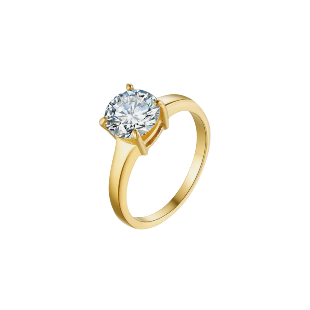 ZINK Women's Gold Stainless Steel Ring | ZFRG002GRC