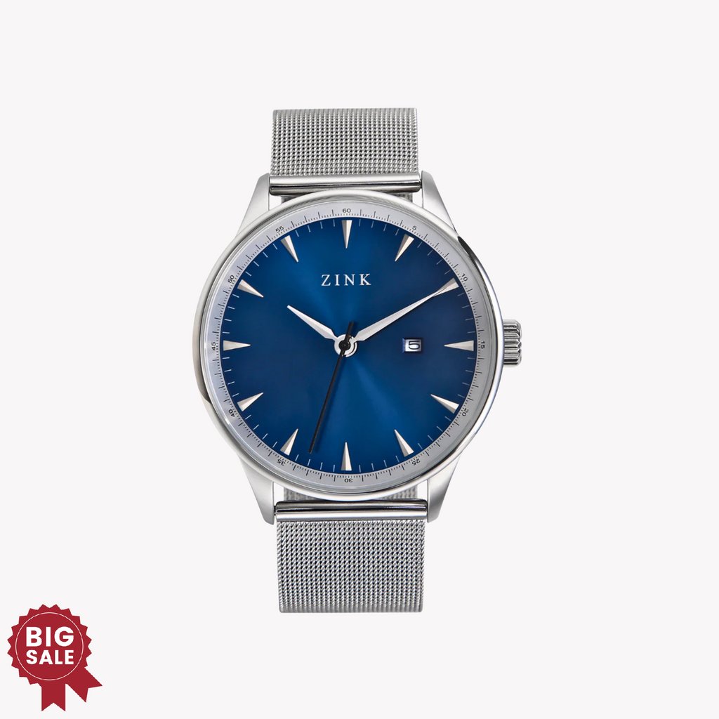 ZINK Men's Stainless Steel Blue Dial Watch | ZK127G1MS-46