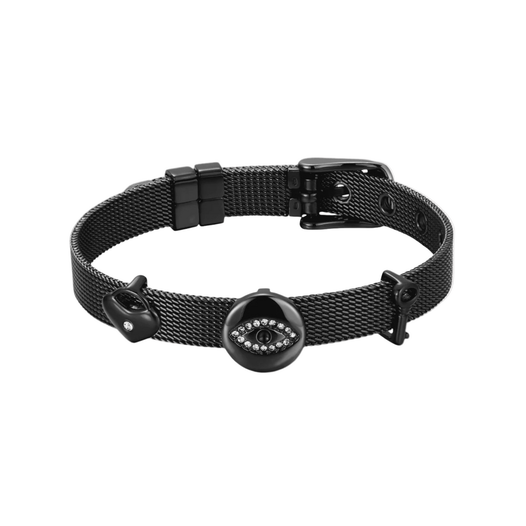 ZINK Women's Black Stainless Steel Bracelet | ZFBR001B1