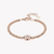 ZINK Women's Rose Gold Stainless Steel Bracelet | ZFBR007RGS