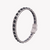 ZINK Men's Black & Silver Leather & Stainless Steel Bracelet | ZJBC0373