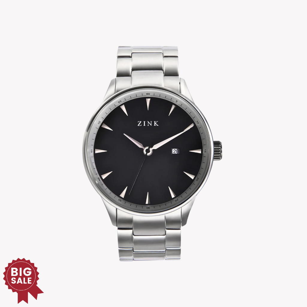 ZINK Men's Stainless Steel Black Watch | ZK127G1SS-26