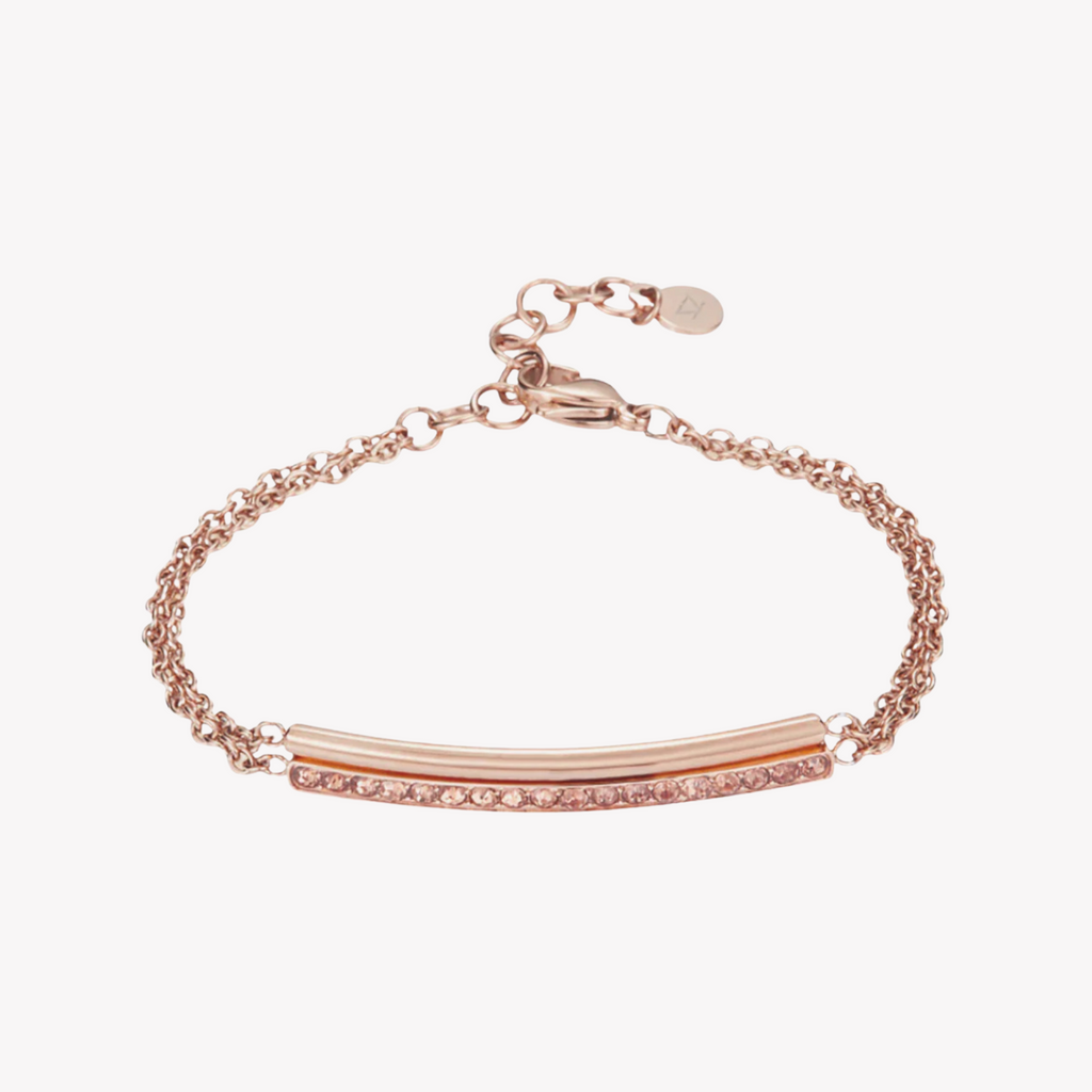 ZINK Women's Rose Gold Stainless Steel Bracelet | ZFBR012RG