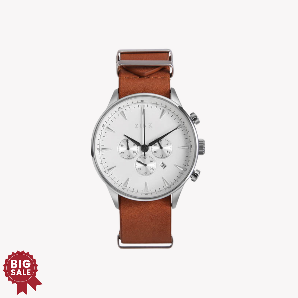 ZINK Men's Stainless Steel & Leather Watch | ZK127G2LS-12