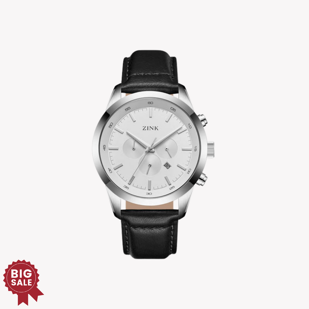 ZINK Men's Stainless Steel Silver Chronograph Watch | ZK134G2LS-11