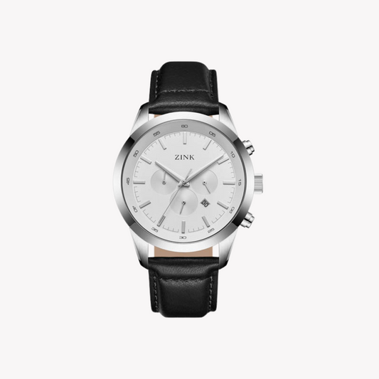 ZINK Men's Stainless Steel Silver Chronograph Watch | ZK134G2LS-11