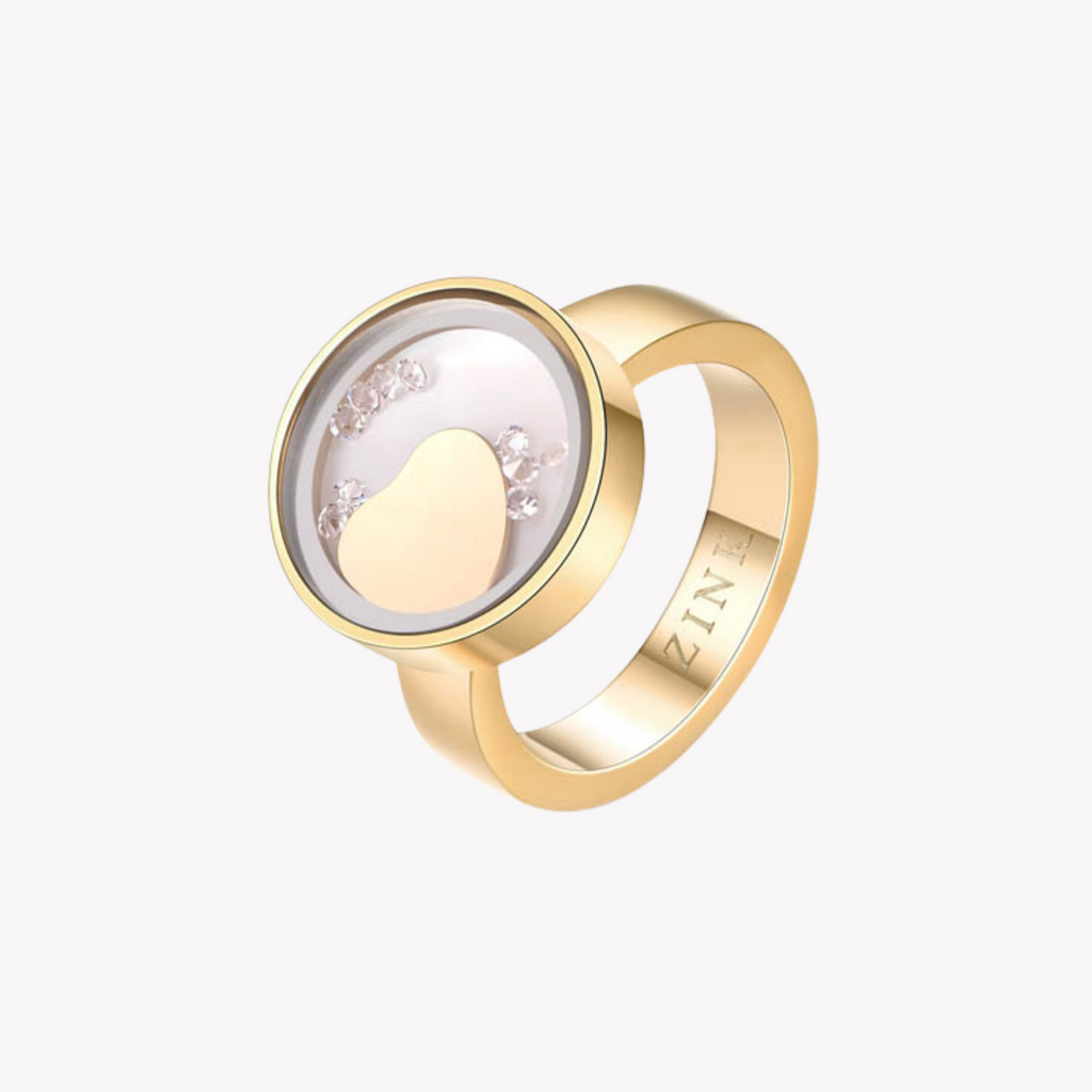 ZINK Women's Gold Stainless Steel Ring | ZFRG001GH