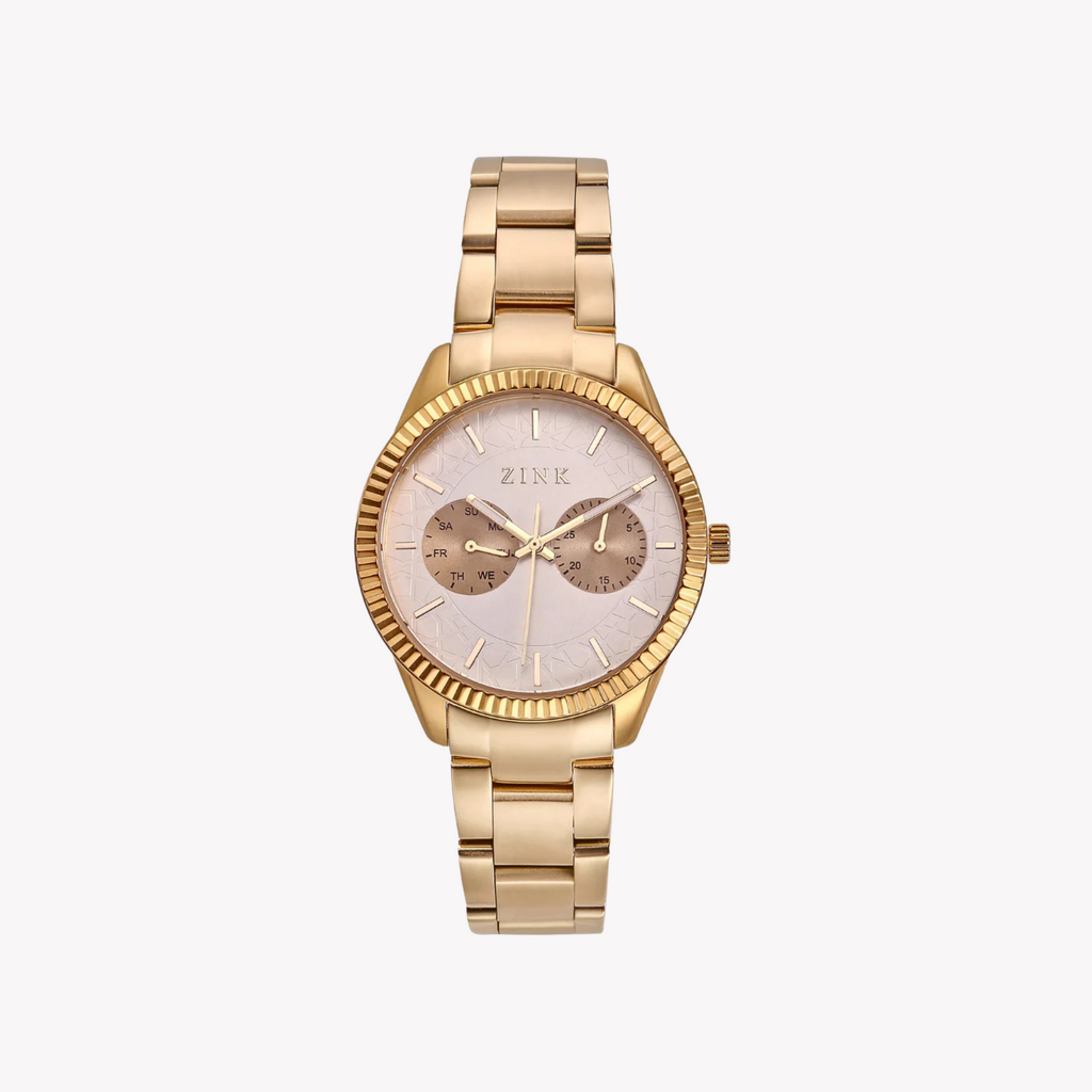 ZINK Women's Gold Stainless Steel Quartz Watch | ZK128L2SS-59