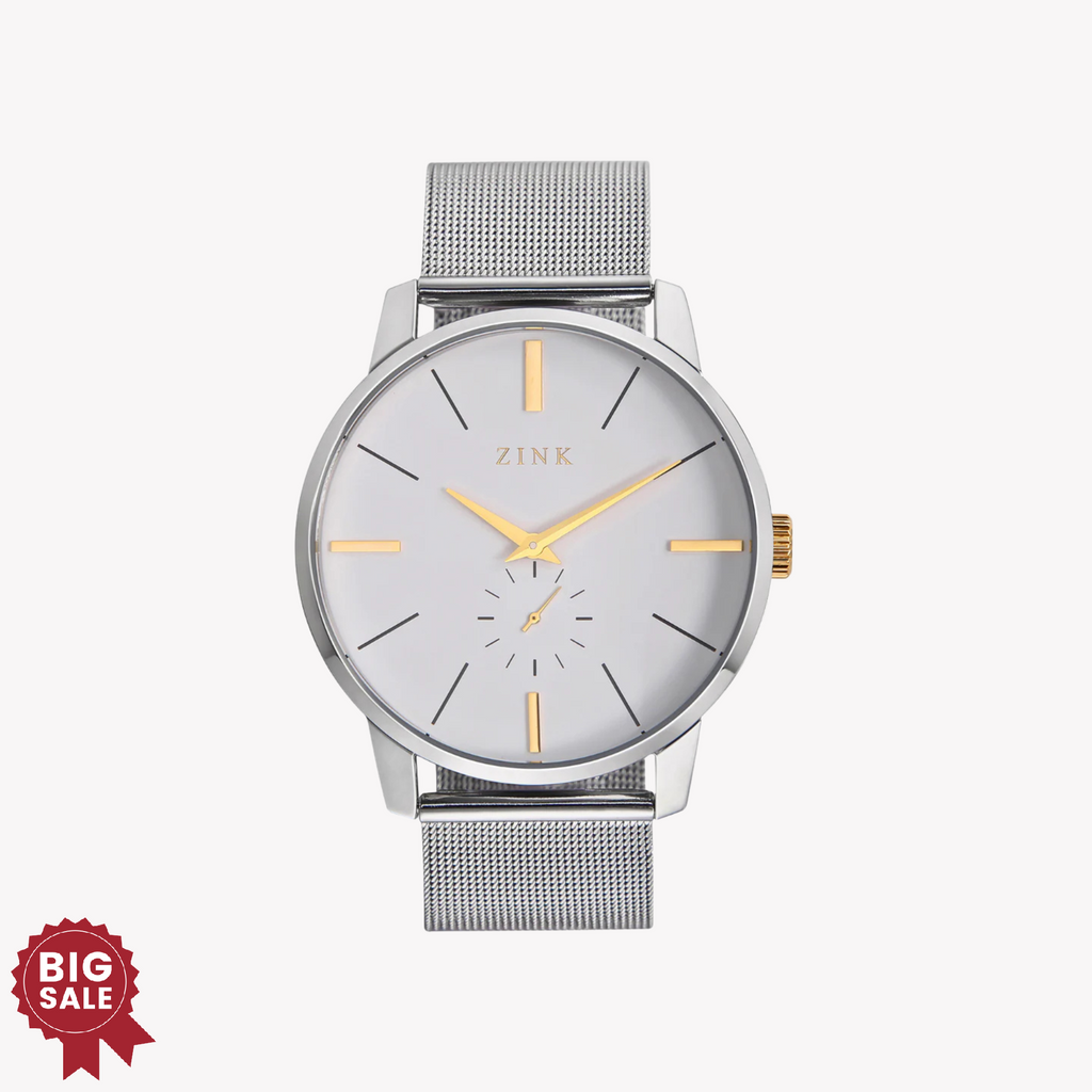 ZINK Men's Silver Stainless Steel Analog Watch | ZK126G5MS-T6