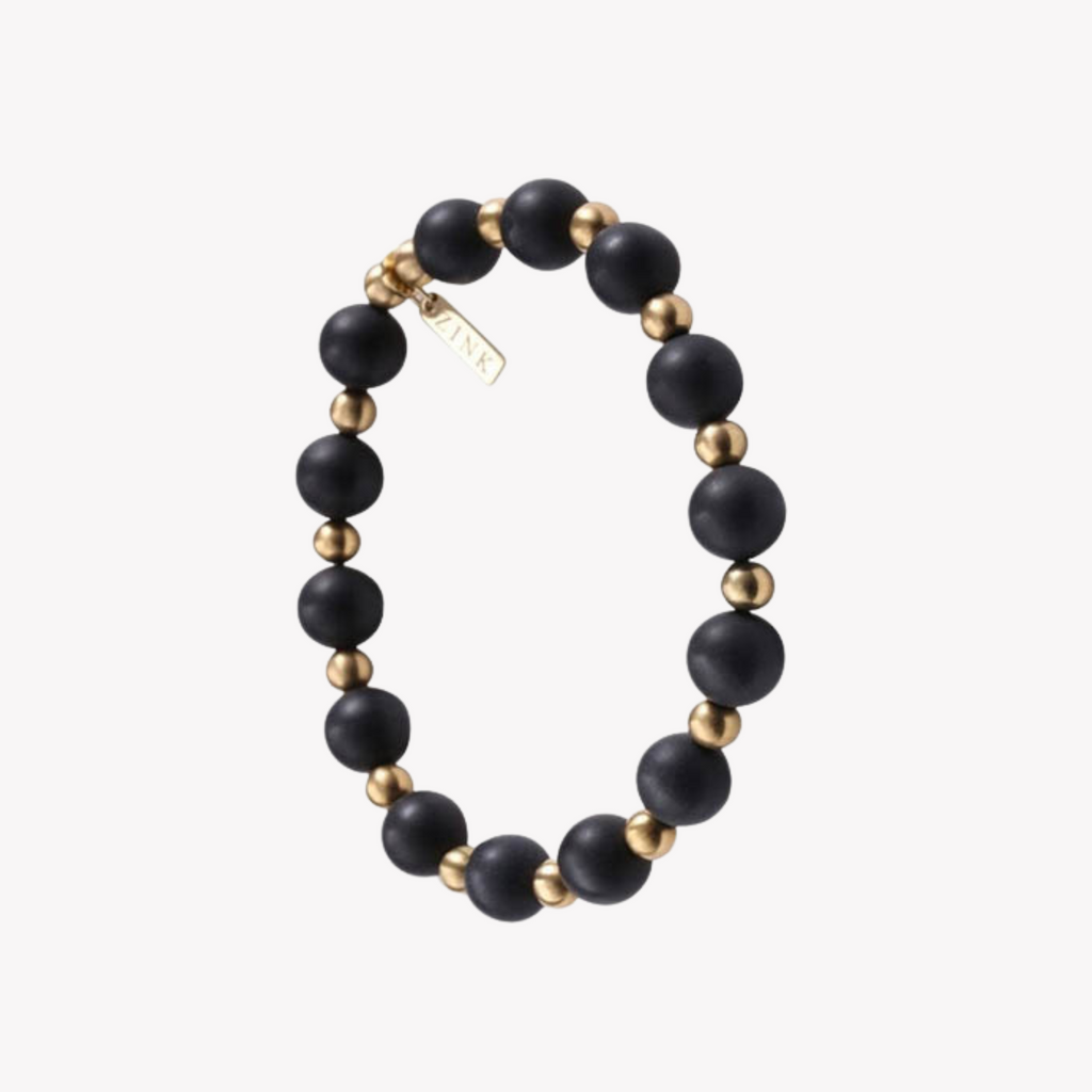 ZINK Men's Black & Gold Stainless Steel Bracelet | ZJBC009BAGP