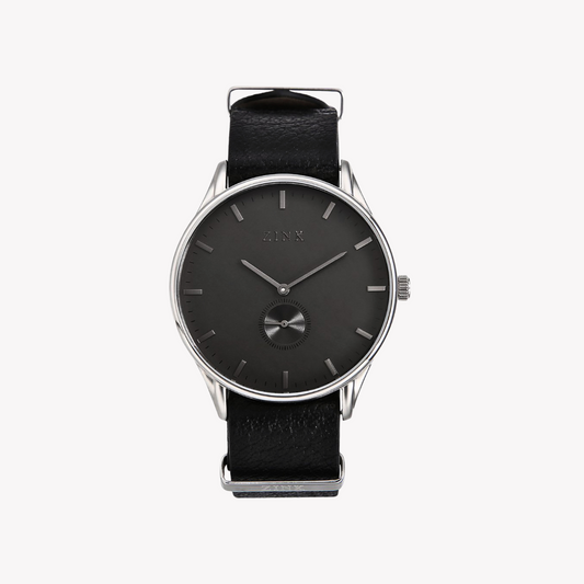 ZINK Men's Silver Stainless Steel & Black Watch | ZK130G5LS-31S