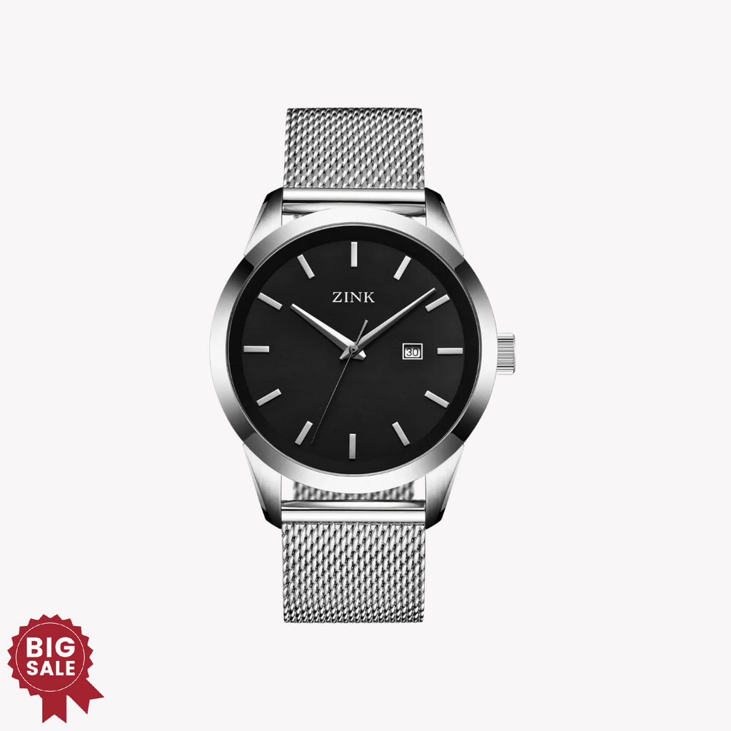 ZINK Men's Silver Stainless Steel Watch | ZK133G1MS-26