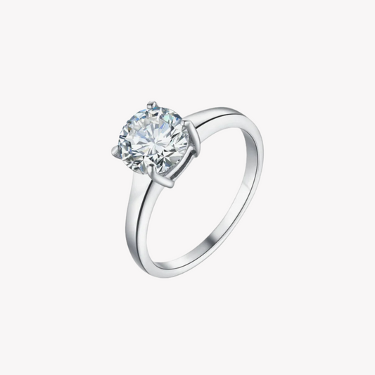 ZINK Women's Silver Stainless Steel Ring | ZFRG002SRC