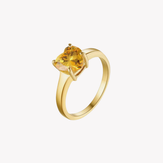 ZINK Women's Gold Stainless Steel Ring | ZFRG002GHG
