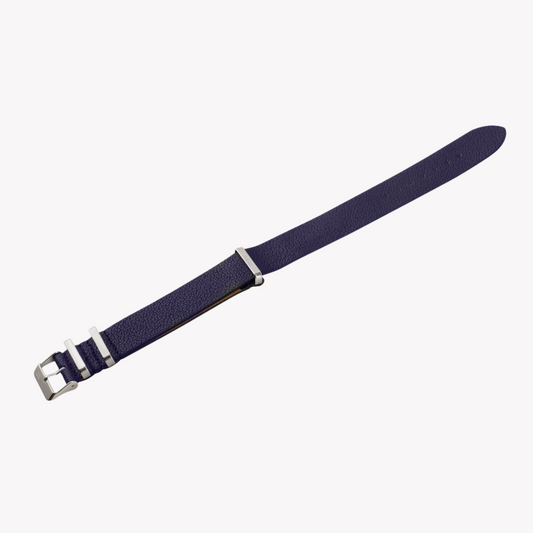 ZINK Men's Leather Watch Band - Dark Blue | ZLB002DBS