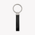 ZINK Keychain - Silver & Black - Stainless Steel & Leather | ZJKC009B