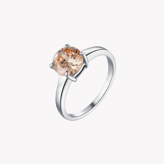 ZINK Women's Silver Stainless Steel Ring | ZFRG002SRCH