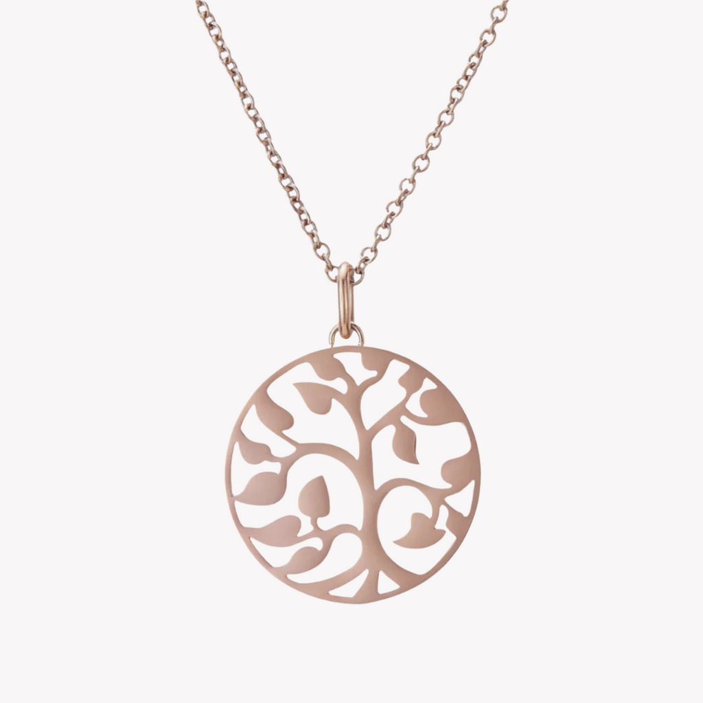ZINK Women's Rose Gold Stainless Steel Necklace | ZFNL003RG
